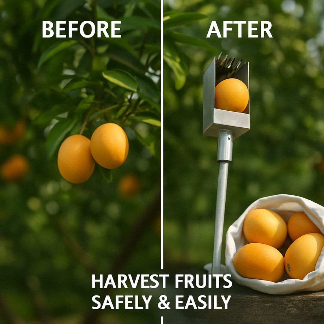 Silver Fruit Picker Tool