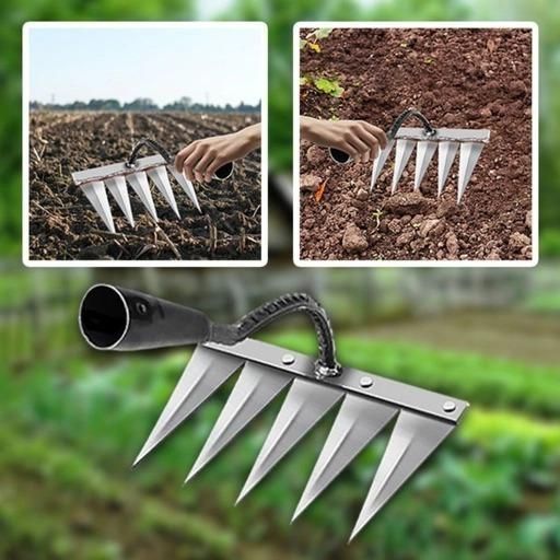 5 - Tooth Carbon Steel Garden Weeding Tool