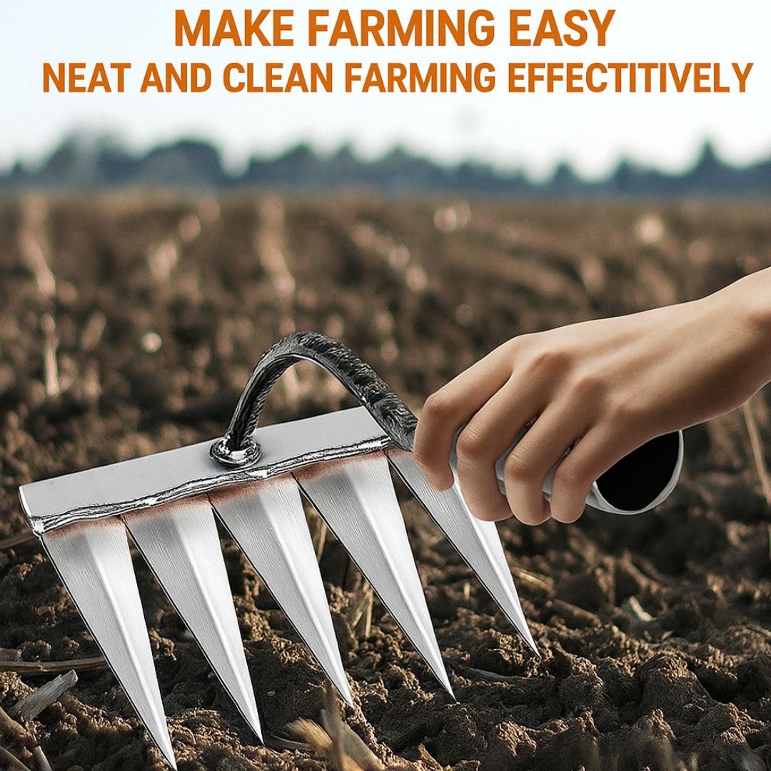 5 - Tooth Carbon Steel Garden Weeding Tool