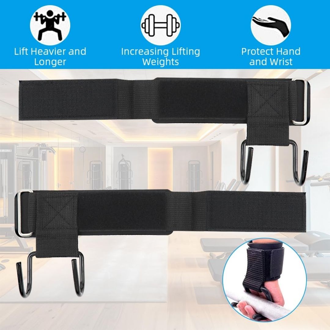 Weight Lifting Hook With Wrist Support