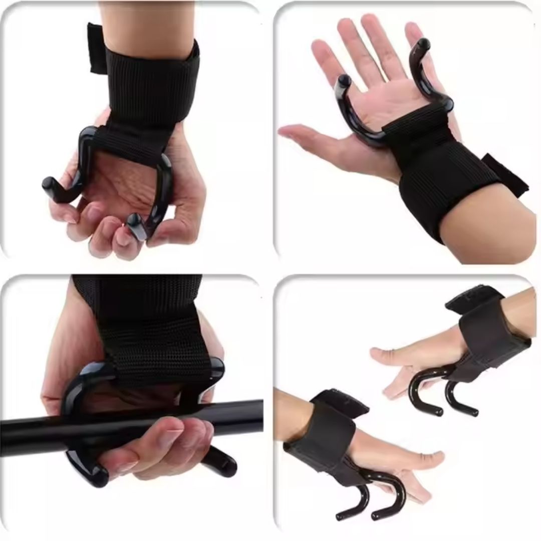 Weight Lifting Hook With Wrist Support